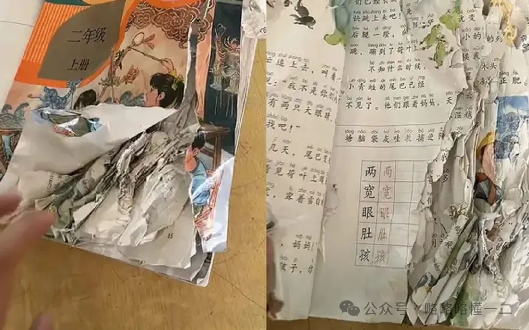 学生“乞丐风”教材走红，书本破得像文物！想看还得找文物修复师恢复